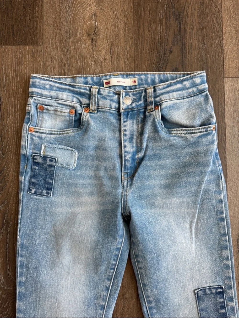 Levi’s Patchwork Flared Jeans girls size 16